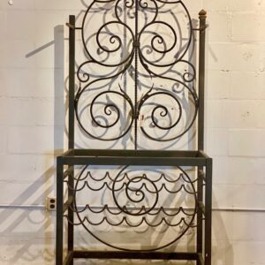 Decorative metal wine rack