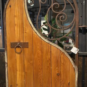 wood and metal gate door